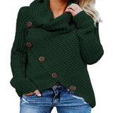 Turtleneck Loose Solid Color Women's Sweater Long Sleeve