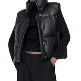 Women Fall Winter Puffer Vests Jackets Warm Sleeveless Coats Harajuku 2023 y2k Clothes Luxury Vintage Crop Waistcoat Streetwear-Outfit