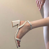 Toloer 2023 New Women's Summer Fairy Style Strap With Skirt French Soft Leather High