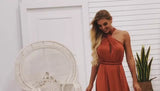 The Summer Of 2023, A Fashionable Style Of Women's Wear With Solid Color Banding, Sexual Bare Back Skirt And More French Bridesmaid Skirts Are Worn On Behalf Of One Generation.-Outfit