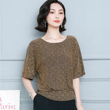 Elegant Shiny Sequin Blouse Glitter Shirt Tops Tunic Women Blouses Red Golden Shine Women's Blouses Plus Size New