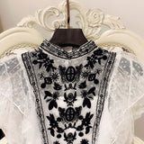 Korean Summer New Ruffles Lace 2 Piece Sets Blouse Sleeveless Perspective Shirt Polka Dot Mesh Mujer Blusas