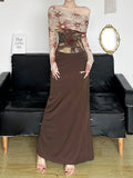 Cloth Forgets Ancient Butterfly Tie-Dye Print Shoulder Asymmetric Tsets Hottie Wind Tight Short