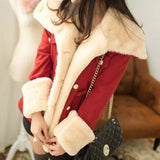 thickened autumn and winter new Korean version of slim and thin double-breasted college wind woolen coat jacket