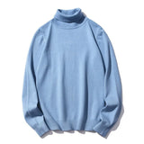 Brand Men Solid Color Turtleneck Sweater Men Slim Warm Casual Sweater Autumn Winter Fashion Turtleneck Sweater