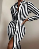 shirt dress long sleeve sexy waist waist printed cardigan