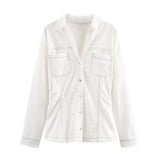 Spring New Velvet-Sensitive Collared Loose Bomber Jacket