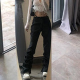 Hollow Out Pants Y2K Ruched Drawstring Trouser High Waist Cargo Pants Bandage Patchwork Pants Casual Women