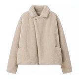 Explosion Women's Street Fashion Collared Wool