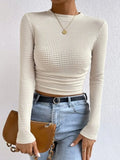 And Winter Repair With Long-Sleeved T-Shirt Rounded Women's