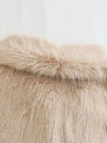 Faux Fur Plush Jackets Women Elegant Fleece Single-breasted Cardigan Coat Autumn Winter Female Warm Thickened