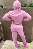 Winter Blank Hoody and Stack Pants 2 Piece