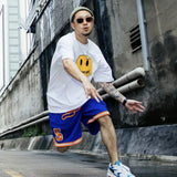 Drewhouse Classic Smiley Face Printed Short-Sleeved High Street Tide Brand Casual Loose Couple T-Shirts-Outfit