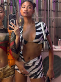 Summer Sexy 2 Two Piece Sets Outfit For Women 2023 Short Sleeve Crop Top And Short Pant Sets Zebra Stripe Sets