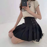 100-Fold Skirt Women's New Dress With White Half-Dress Korean Version Of The College Style Skirt A