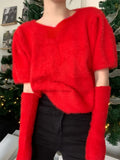 Spring Casual Knitted Sweater Women Korean Y2k Crop Tops Female Solid Long Sleeve Pullover Elegant Streetwear Blouse
