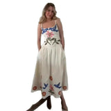 Summer New Women's Clothing Printing Fresh And Pure Temperament Waist