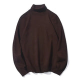 Brand Men Solid Color Turtleneck Sweater Men Slim Warm Casual Sweater Autumn Winter Fashion Turtleneck Sweater