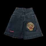 Baggy Denim Shorts Harajuku Y2K Jeans Hip-Hop Vintage Summer Brother-Outfit