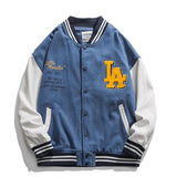 Women Baseball Jacket Men's Coat PU Leather Sleeve Harajuku Bomber Jackets Hip Hop couples loose Varsity