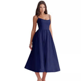Women's Dress Summer New Sexy Bare Slings Gentle Wind Dress Women's