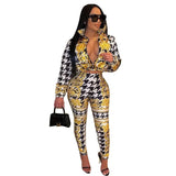 Bomber Cropped Puffer Jacket Colorful Bubble Coat and Leggings Sexy 2 Piece Sets Winter Clothes Womens Outfits