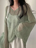 Vintage Oversized Long Sleeve Crochet Knit