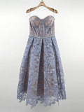 TWOTWINSTYLE Sexy Embroidery Sling Dress For Women Square Collar Sleeveless High Waist Midi Dresses Female Summer Clothing