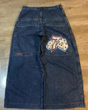 Y2K Polar Boy Jeans Hip-Hop Cartoon Pattern Loose Harajuku High Waist Wide Pants-Outfit