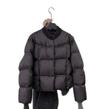 Autumn And Winter Women's Fashion Small Fragrant Knitting Splicing Short Thicket Warm Leisure Temperament Cotton