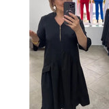 Spring And Autumn Women's Solid Color Stupling Tipper Long Sleeve