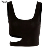 Vintage Patchwork Low-Hals Hole Trim Cropped Tops Sashes E-Meisje 90S Mode Spaghetti Ruches Cami Top Indie Esthetiek