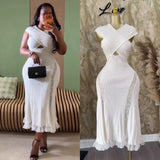 Temperament V-Neck Hollow Embroidered Lantern Sleeve Short Shirt Women Two Sets Hit High Waist Thin Word Half