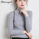 Women's Turtleneck Sweater Pullover Women Autumn Winter Pull Femme 2021 Winter Clothes Women Basic Warm Vintage Sweater