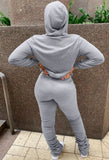 Winter Blank Hoody and Stack Pants 2 Piece