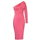 Women's Clothing 2025 Autumn And Winter 2025 New Fashion Temperament Repair Slanted Shoulder Sexy