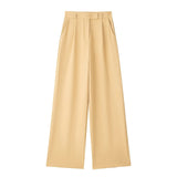 Spring New Folding Wide Leg Trousers