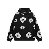 High Street Tide Card Letter Printed Loose Jeans Jacket Men's And Women's Same High Street Suit-Outfit