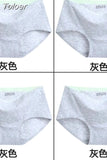 Solid Color Cotton Women Panties Underwear Breathable Women Girl Briefs Comfortable Mid RiseUnderpant Lingerie