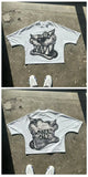 Dress Y2k Long Cartoon Pattern T-Shirt Hip-Hop Harajuku Fashion Men's Casual Round Collar Gothic Short Sleeves-Outfit