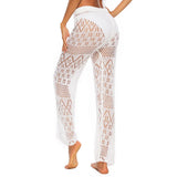 Color Sexy Nightclub Hollow Woven Trousers