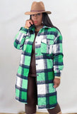Casual Plaid Turndown Collar Long Sleeve Loose Blouse