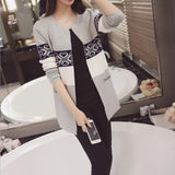 Knitted Cardigan Sweaters Coat Women's Sweater Top Feminine Clothes Long Sleeve Warm Jacket Korean Style Autumn