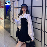 Party Dress Women Long Sleeve Sweet Empire High Street Mini Dress Gothic Y2k Dress Korean Summer 2021 Female