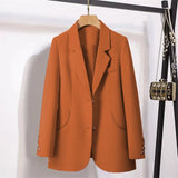 Toloer And Autumn Suit Jacket Female Small Man 2024 Spring And Autumn New Korean Version Temperament Goddess Fan Small Leisure Small Suit-Outfit