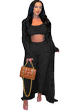 Casual Fuzzy Three-Piece Pants