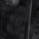 Casual Black Lace Panel Perspective Sun Protection Women Coat Stand Collar Long Sleeve Korean Short Jackets