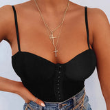 Sexy Backless Mesh Bustier Corset Bodysuit Summer Sleeveless Sheer Women's Bodysuits 2020 Summer Female Tops