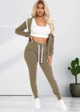 Casual Zipper Hoodes And Pant Jogger