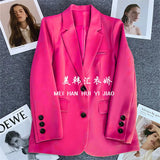 Toloer Suit Jacket Female 2024 Spring And Autumn New Style Casual Texture Fried Street Suit Korean Version Suit Jacket Suit-Outfit